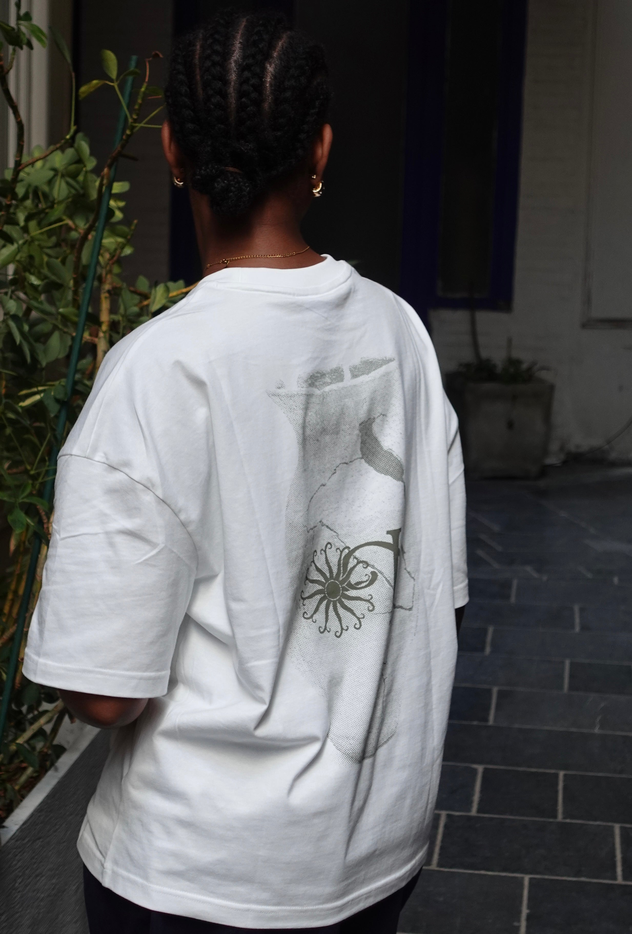 T-shirt blanc "9:21"